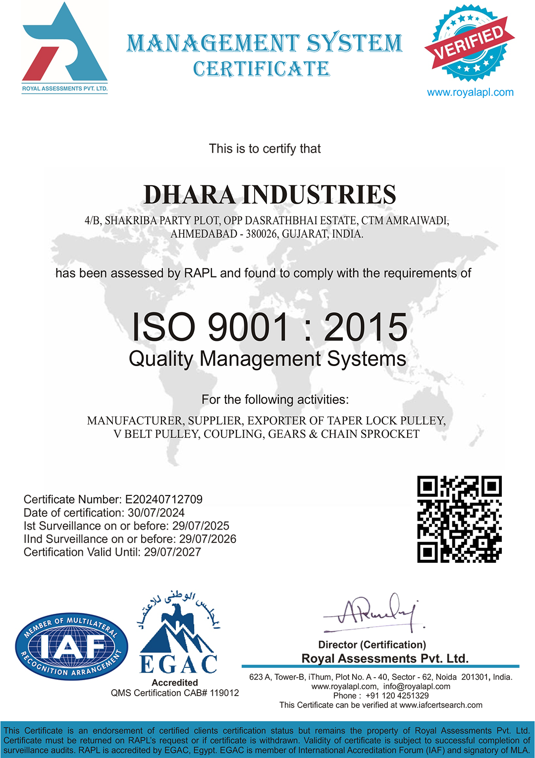 iso certification